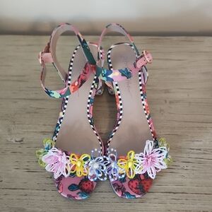Betsey Johnson Multicolor Floral Sandals